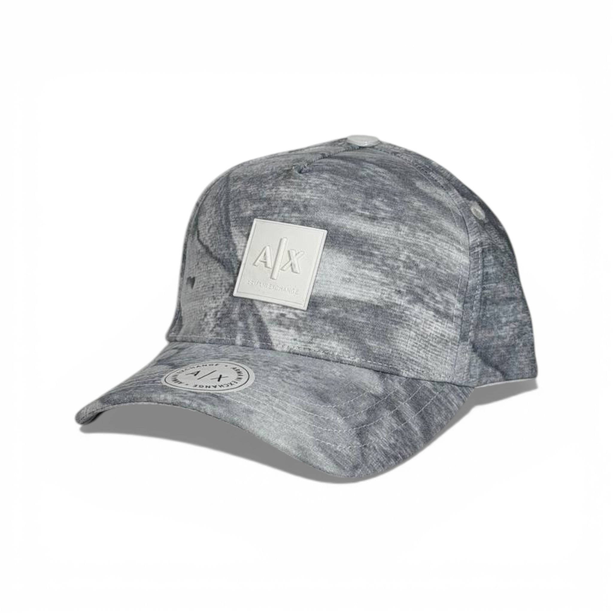 🧢 Armani Exchange Grey Marble Cap – Premium Minimal Style