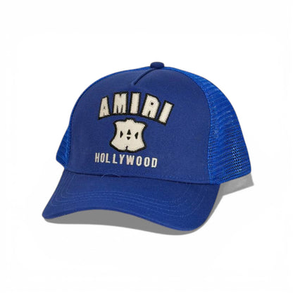 🧢 AMIRI Hollywood Trucker Cap – Blue