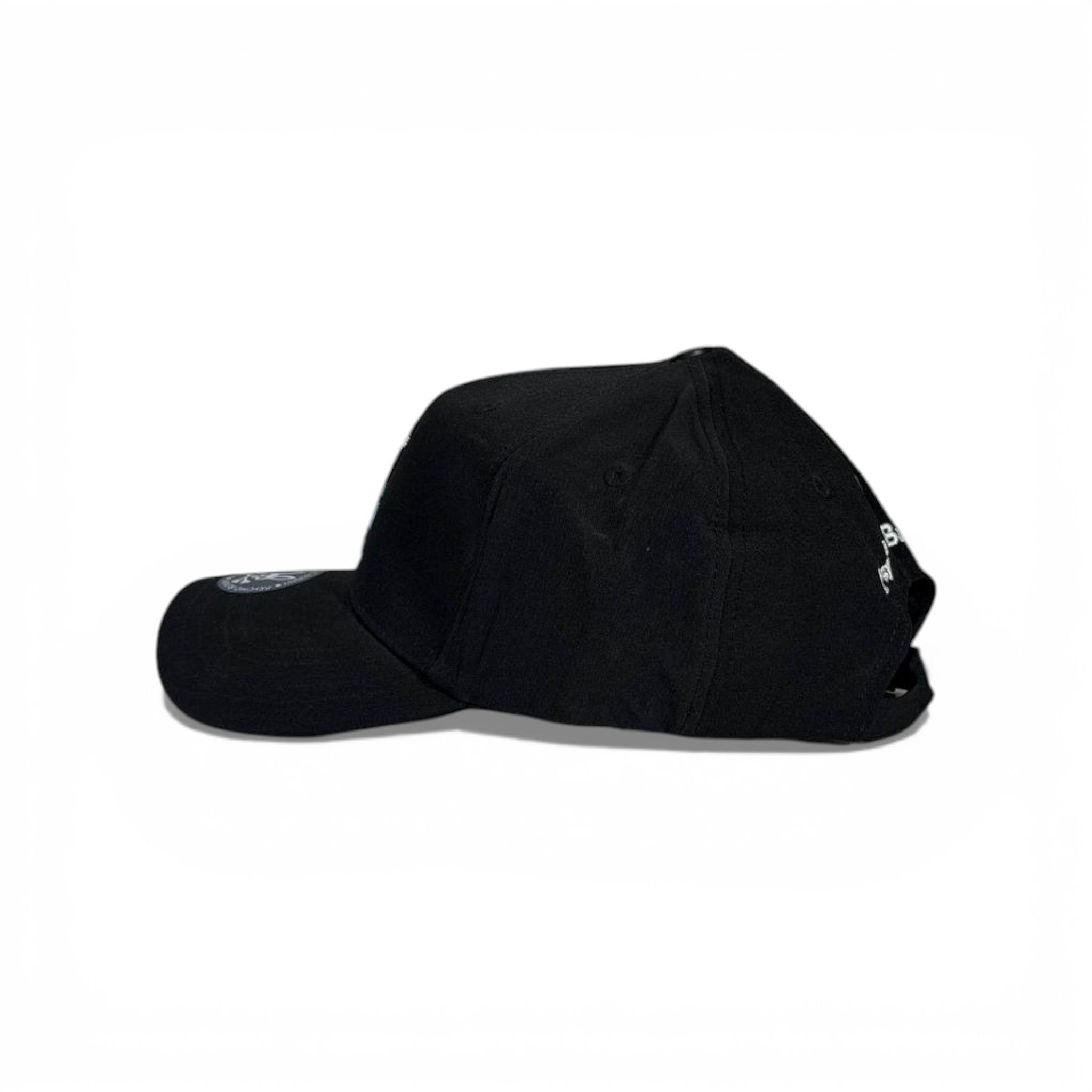 🧢 Psycho Bunny Logo Cap – Black