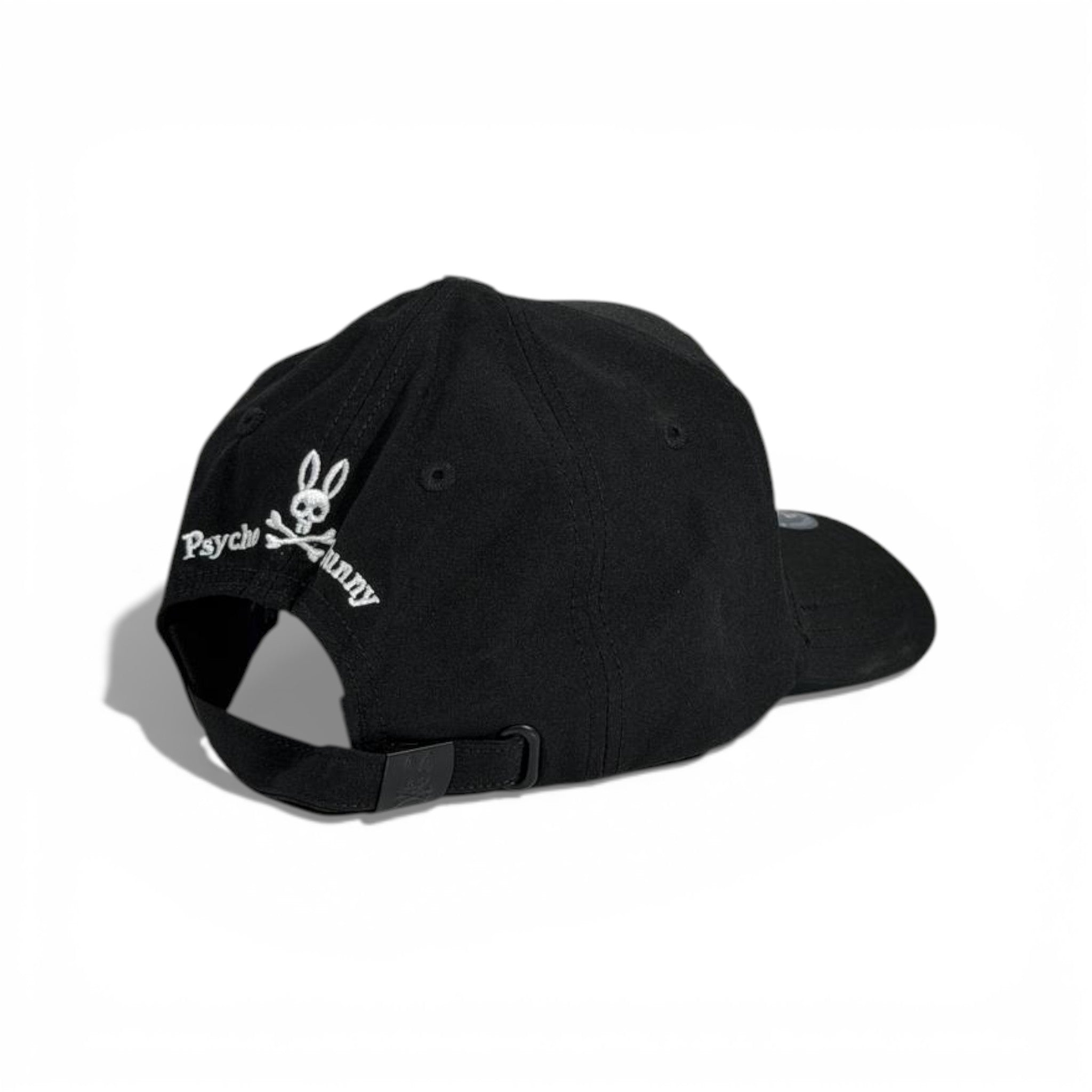 🧢 Psycho Bunny Logo Cap – Black