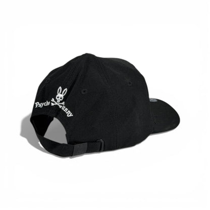 🧢 Psycho Bunny Logo Cap – Black
