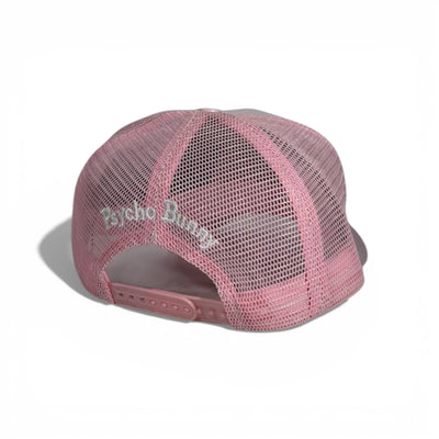 🧢 Psycho Bunny Pink Trucker Cap – Signature Skull Edition 💗🐰💀