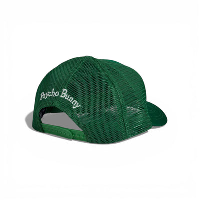 🧢 Psycho Bunny Green Trucker Cap – Iconic Skull Edition 💚🐰💀