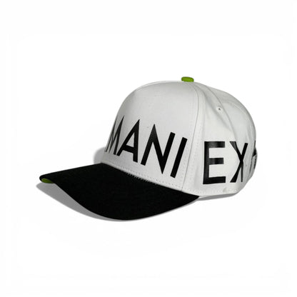 🧢 Emporio Armani White & Black Baseball Cap – Bold Logo Edition 🤍🖤✨