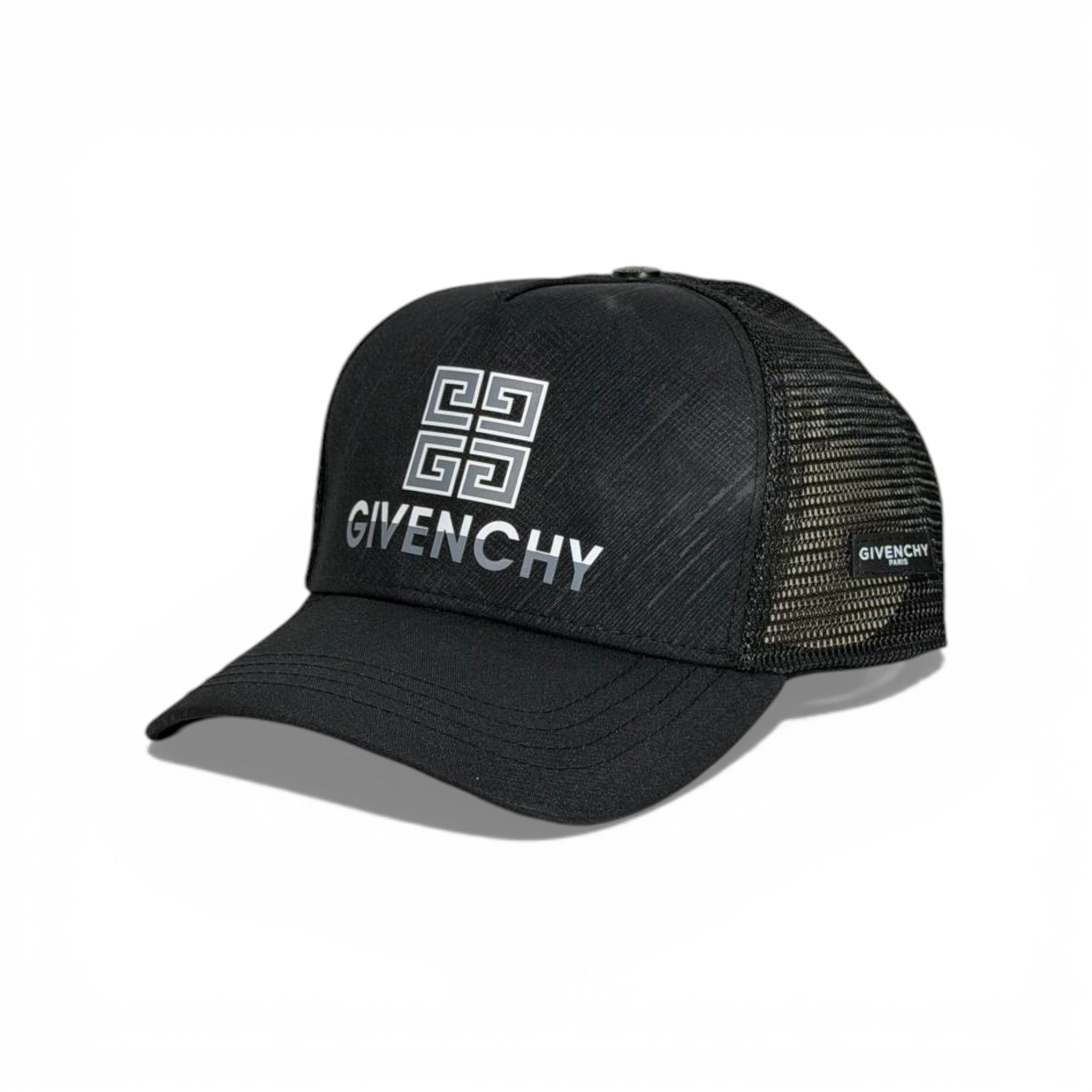 🧢 Givenchy Black Trucker Cap – Iconic 4G Logo Edition 🖤✨