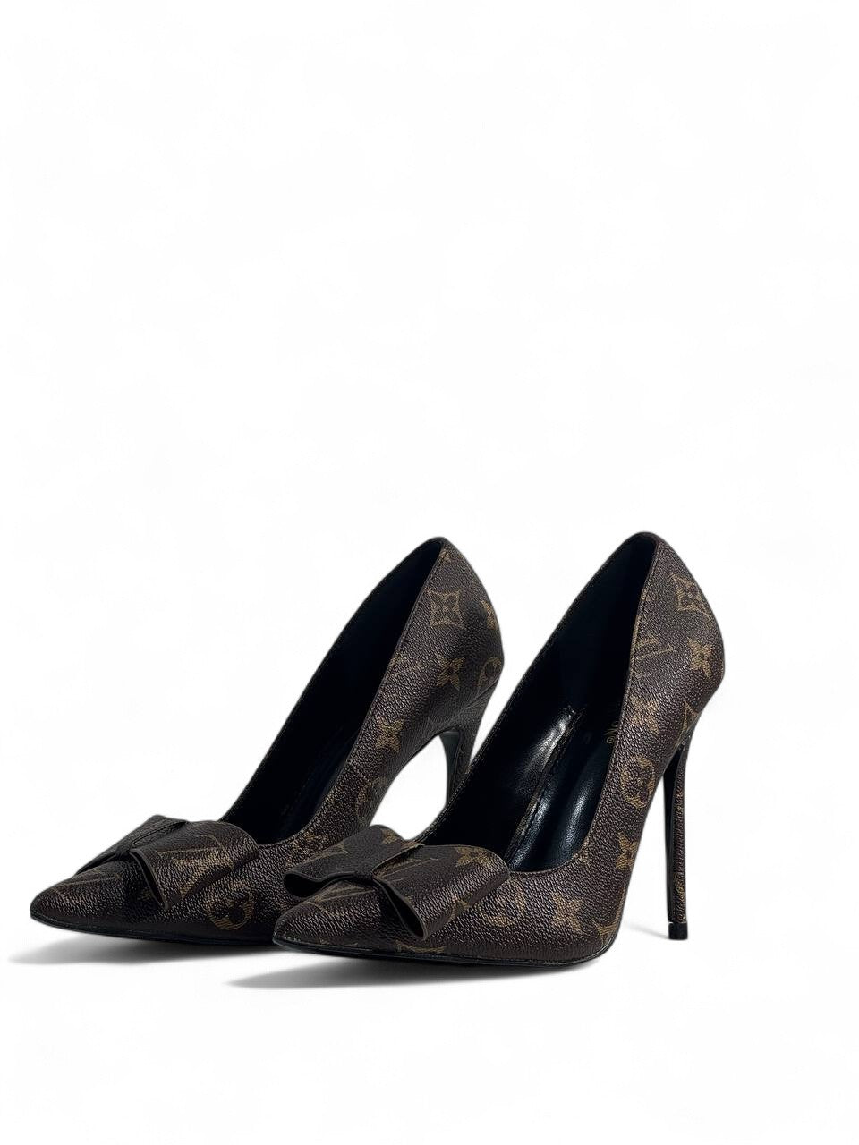 Louis Vuitton Monogram Bow Heels 👠✨ | Luxury Pointed-Toe Pumps for Women