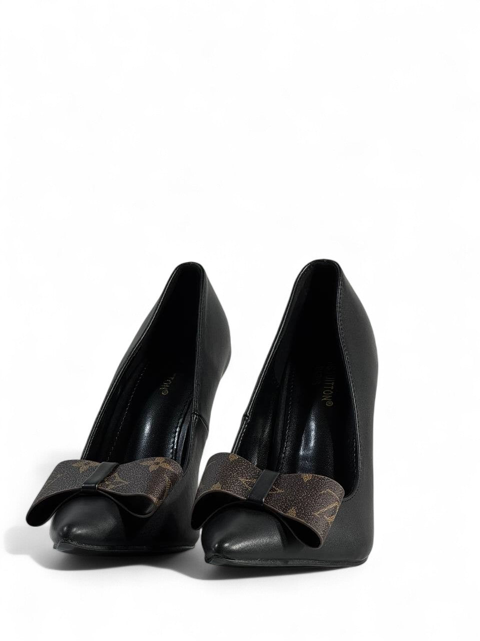 Louis Vuitton Black Monogram Bow Pumps 👠 | Elegant Luxury Pointed-Toe Heels