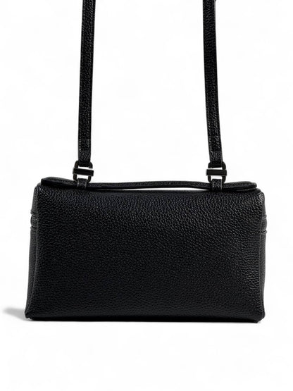 Loro Piana Black Leather Crossbody Bag 🖤✨ | Luxury Structured Shoulder Purse