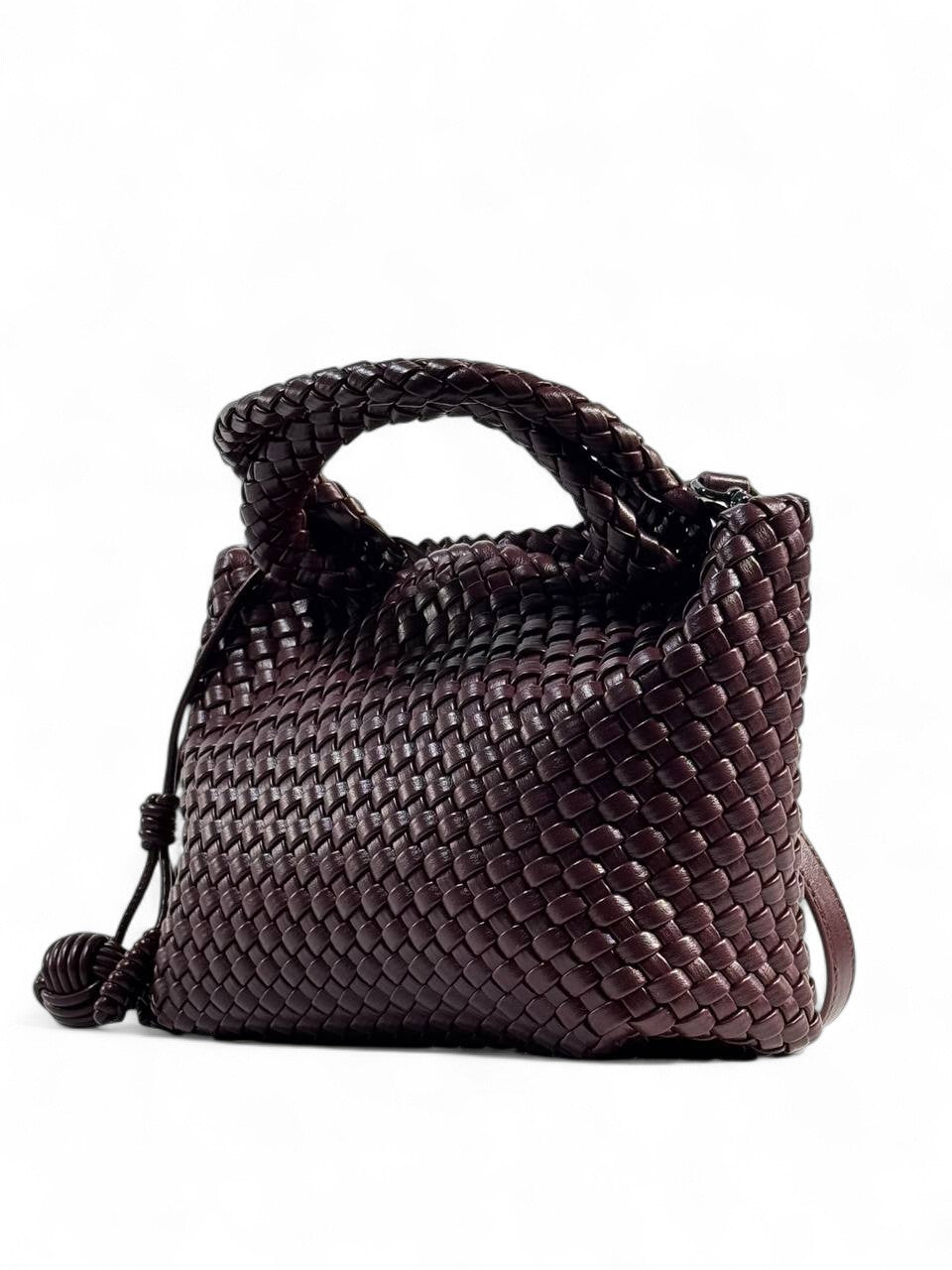 Bottega Veneta BurgundyWoven Tote & Pouch Set 🍷✨ | Luxury Intrecciato Leather Bag