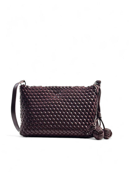 Bottega Veneta BurgundyWoven Tote & Pouch Set 🍷✨ | Luxury Intrecciato Leather Bag