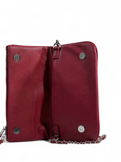 Zadig & Voltaire Red Cherry Print Bag 🍒✨ | Silver Chain Strap – With Box 📦