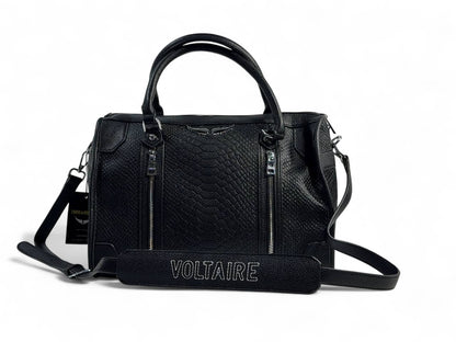 Zadig & Voltaire Black Voltaire Shoulder Bag 🖤 | Bold Parisian Statement