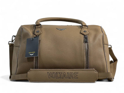 Zadig & Voltaire Taupe Duffel Bag 👜 | Chic Parisian Statement