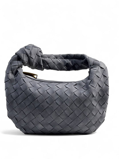 Bottega Veneta Inspired Woven Hobo Bag 🩶 | Elegant Grey Chic