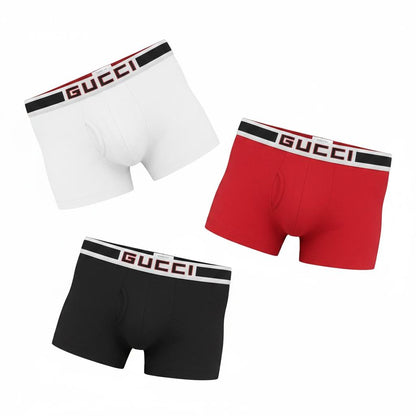 Gucci Signature 3-Pack Boxer Briefs 🔥 Premium Men’s Luxury Underwear Set