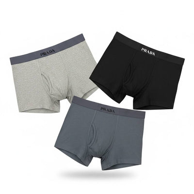 Prada Essential 3-Pack Boxer Briefs ✨ Premium Men’s Luxury Underwear Set