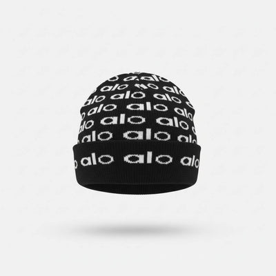🖤 ALO Repeated Logo Knit Beanie – Minimal Luxury Winter Essential ❄️