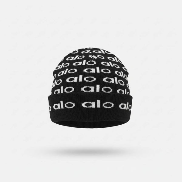 🖤 ALO Repeated Logo Knit Beanie – Minimal Luxury Winter Essential ❄️