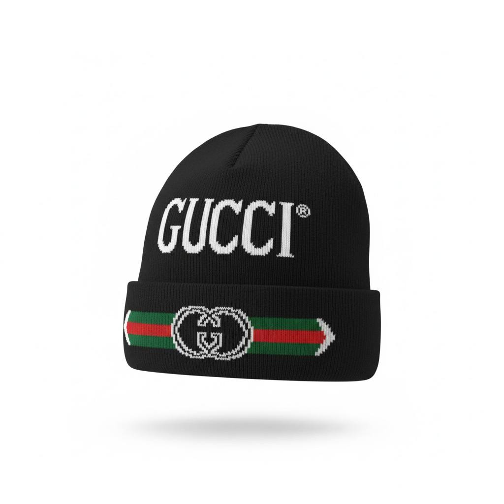 🖤 GUCCI Iconic Stripe Knit Beanie – Timeless Italian Winter Luxury ❄️