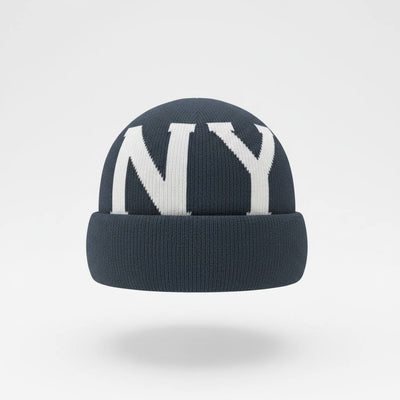 🖤 LA / NY Oversized Letter Knit Beanie – Urban Luxury Winter Style ❄️