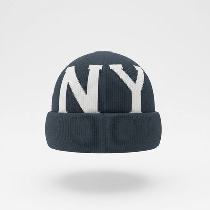 🖤 LA / NY Oversized Letter Knit Beanie – Urban Luxury Winter Style ❄️