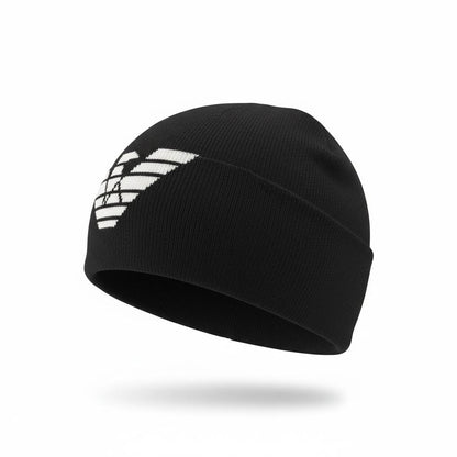 🖤 ARMANI Eagle Logo Knit Beanie – Timeless Italian Winter Luxury ❄️