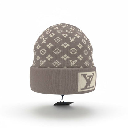 🤎 Louis Vuitton Monogram Knit Beanie – Timeless Winter Luxury ❄️