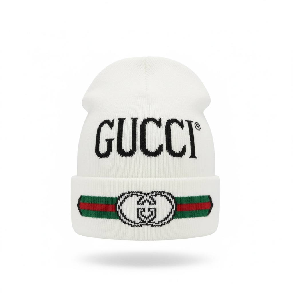 🤍 Gucci Signature Knit Beanie – Iconic Winter Style ❄️