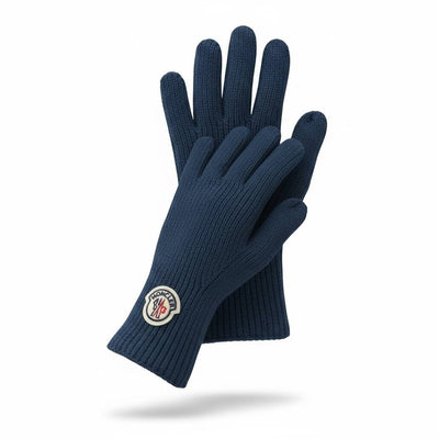 💙 Moncler Blue Winter Knit Set – Beanie, Scarf & Gloves Luxury Edition ❄️