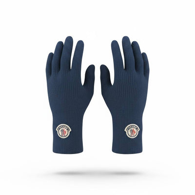 💙 Moncler Blue Winter Knit Set – Beanie, Scarf & Gloves Luxury Edition ❄️
