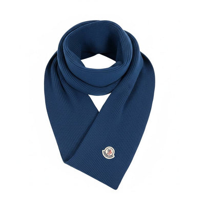💙 Moncler Blue Winter Knit Set – Beanie, Scarf & Gloves Luxury Edition ❄️