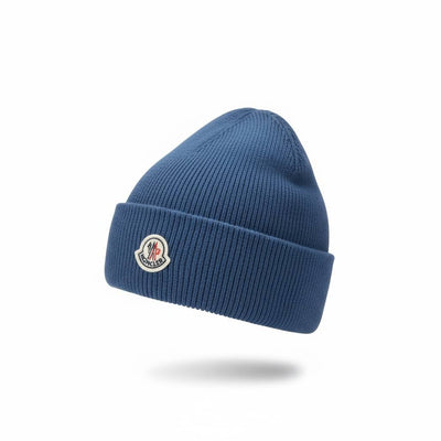 💙 Moncler Blue Winter Knit Set – Beanie, Scarf & Gloves Luxury Edition ❄️