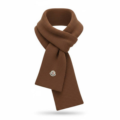 🤎 Moncler Brown Winter Knit Set – Beanie, Scarf & Gloves Luxury Edition ❄️
