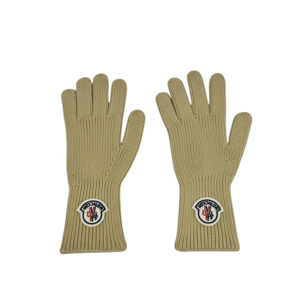 🤍 Moncler Beige Winter Knit Set – Beanie, Scarf & Gloves Luxury Edition ❄️