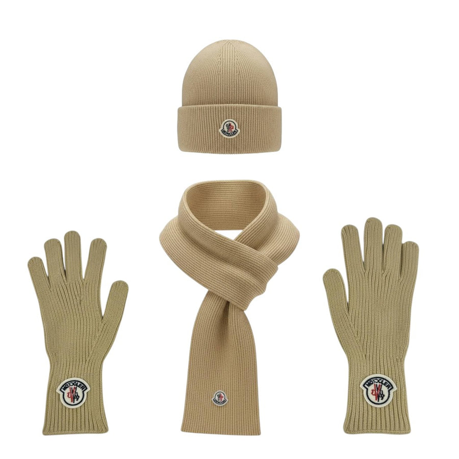 Moncler Winter Knit Set — Beige