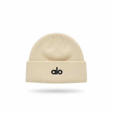 🤍 Alo Cream Winter Knit Set – Beanie, Scarf & Gloves Minimal Luxury ❄️