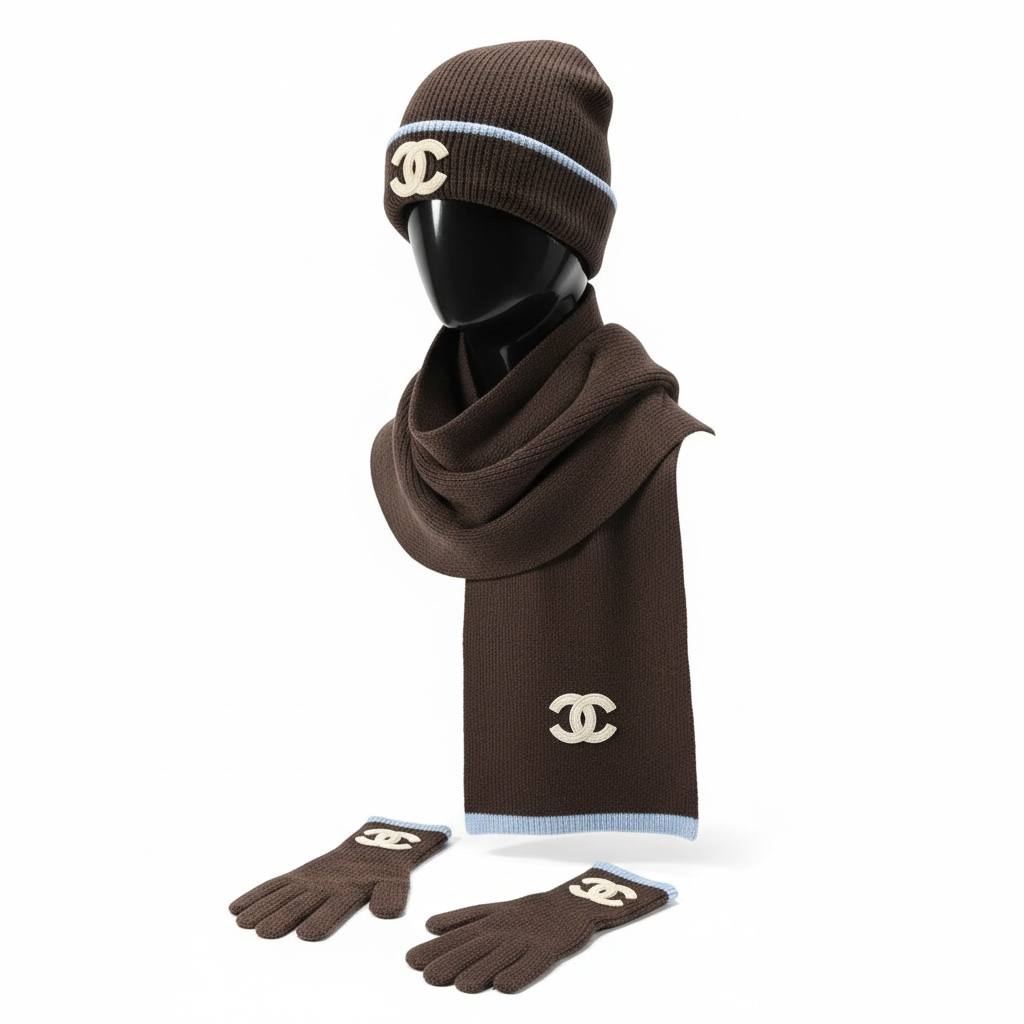 🤎 Chanel Brown Knit Winter Set – Timeless Elegance & Cozy Luxury ❄️