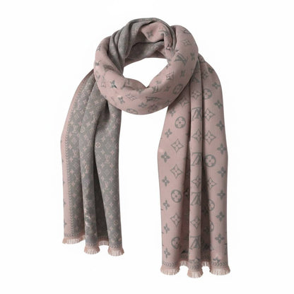 Louis Vuitton Monogram Scarf – Soft Luxury in Two Tones 🧣✨