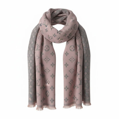 Louis Vuitton Monogram Scarf – Soft Luxury in Two Tones 🧣✨
