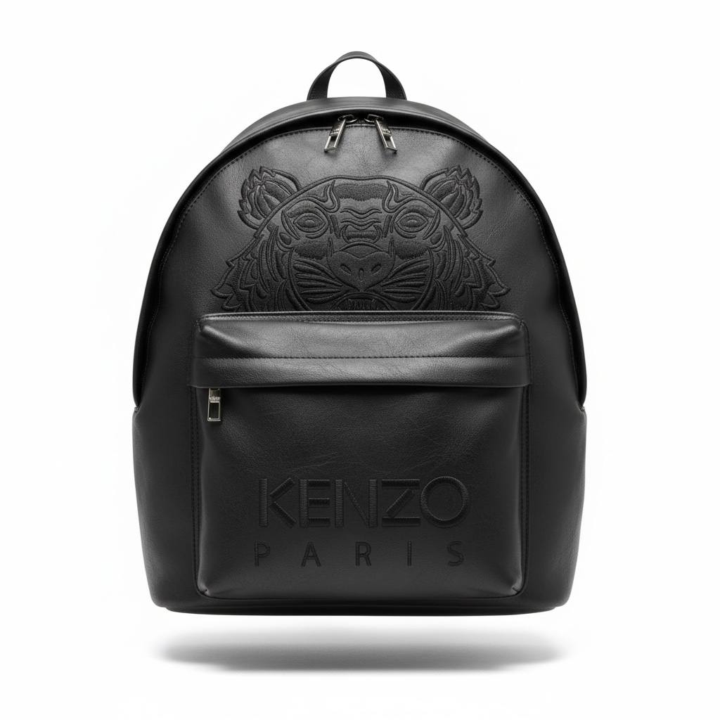 🖤 Kenzo Black Embossed Tiger Backpack