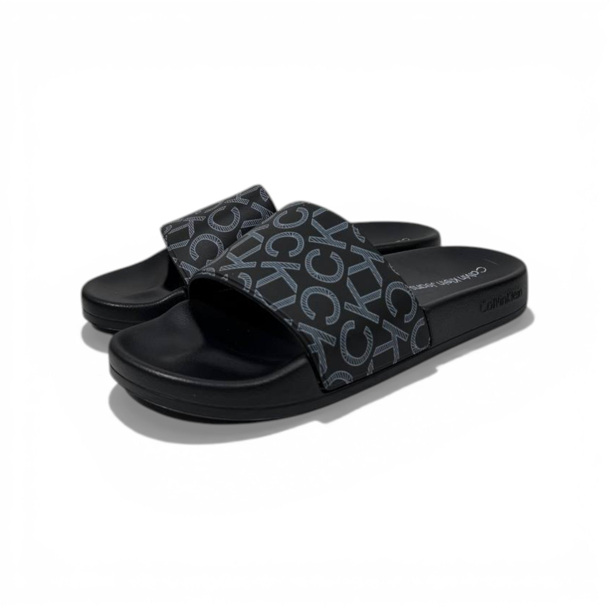 🖤 Calvin Klein Monogram Black Slides