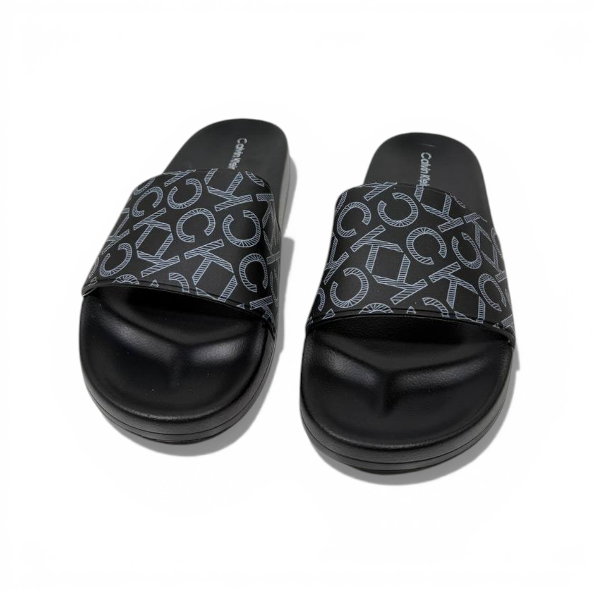 🖤 Calvin Klein Monogram Black Slides