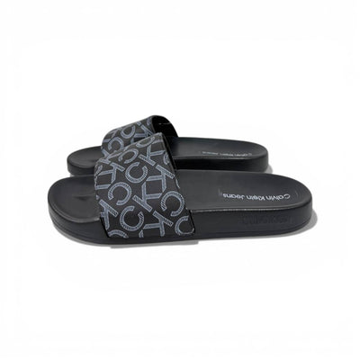 🖤 Calvin Klein Monogram Black Slides