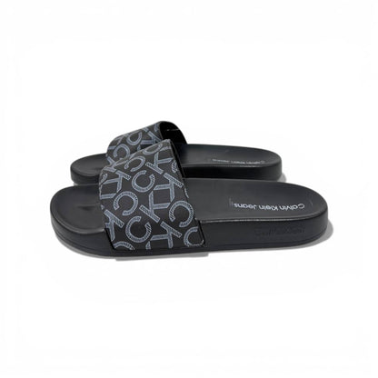 🖤 Calvin Klein Monogram Black Slides