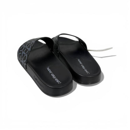 🖤 Calvin Klein Monogram Black Slides