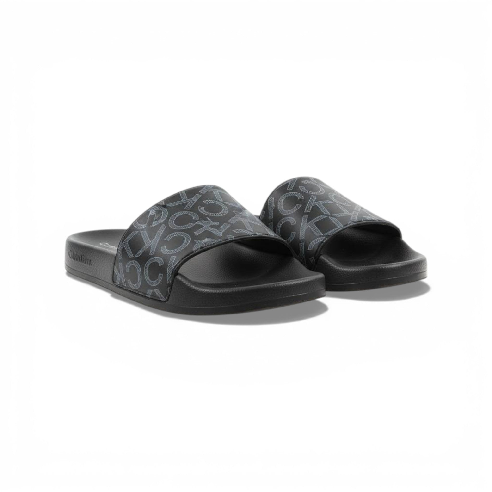 🖤 Calvin Klein Monogram Black Slides
