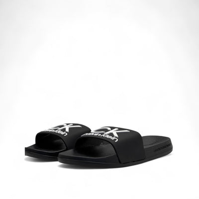Calvin Klein CK Logo Slides – Black 🖤
