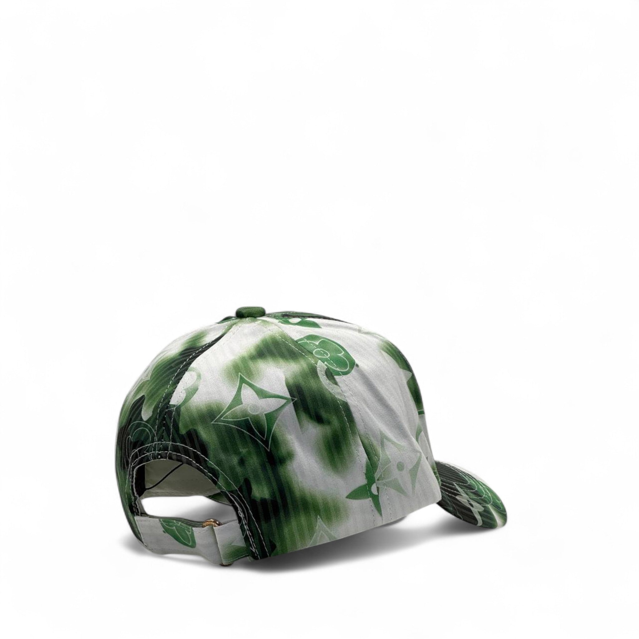 Louis Vuitton Monogram Tie-Dye Cap – Green Graffiti Vibes 💚🧢