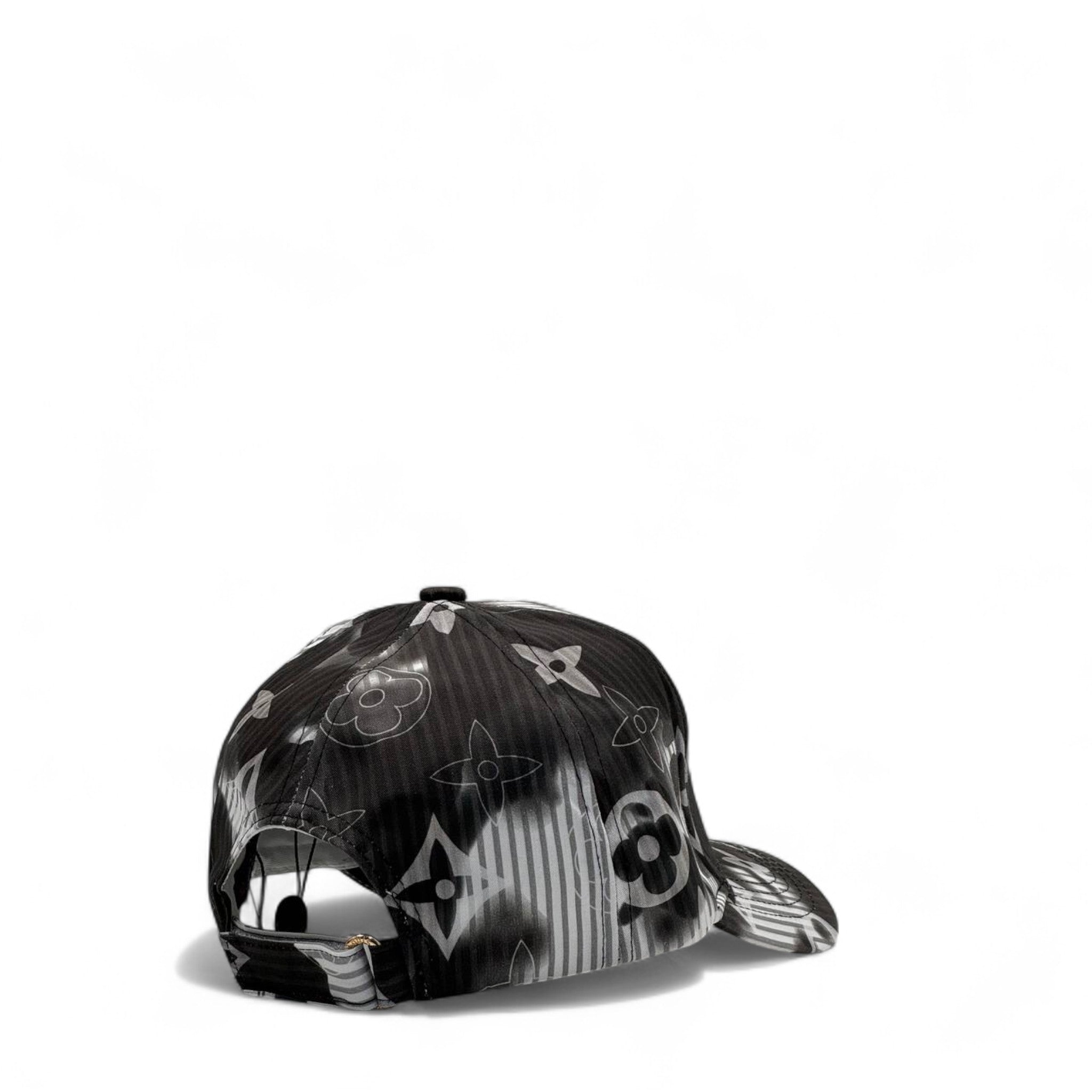 Louis Vuitton Monogram Cap – Black Tie-Dye Edition 🖤🧢