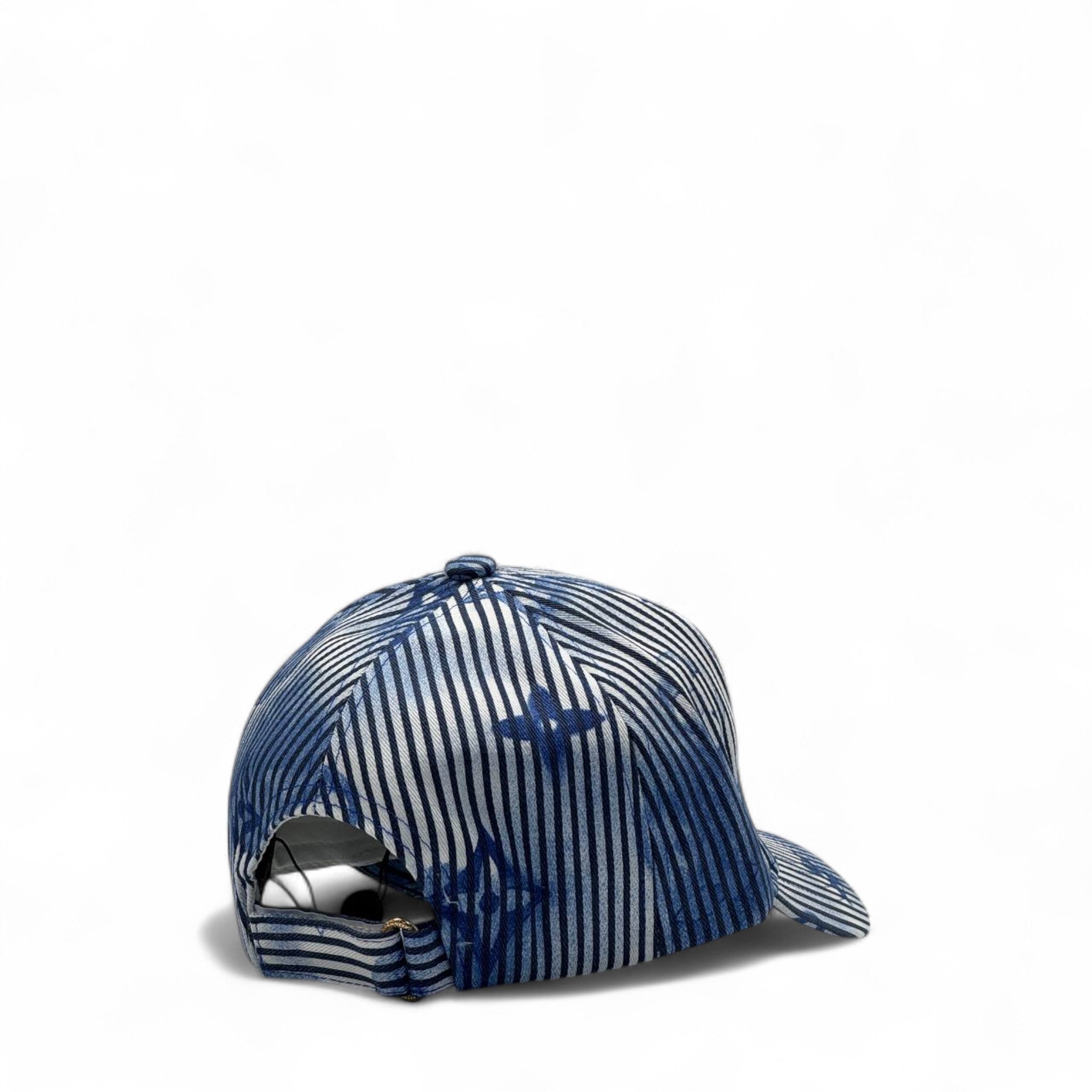 Louis Vuitton Monogram Pinstripe Cap – Indigo Blue Edition 💙🧢
